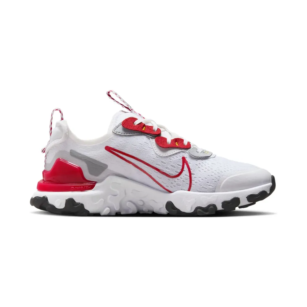 Nike React Vision White Wolf Grey Black Gym Red (HF9094-100)