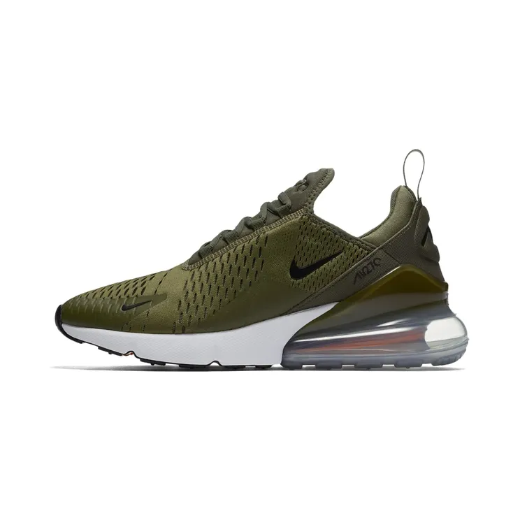 Nike Air Max 270 “Medium Olive / Total Orange / White / Black” (AH8050-201)
