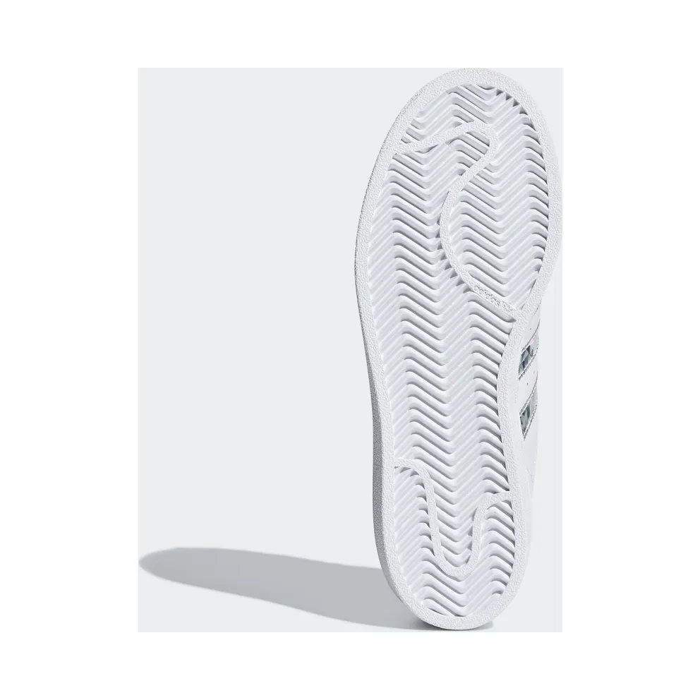 adidas Superstar White Holographic Stripes (Youth) Footwear White/Footwear White/Footwear White (F33889)