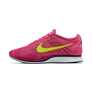 Nike Flyknit Racer “Fireberry / Pink Flash / Volt” (526628-607)