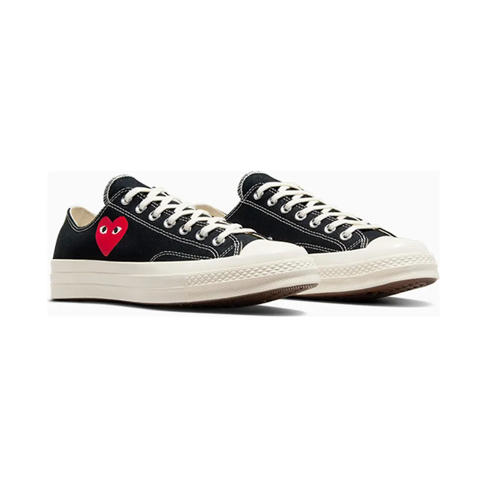 Converse PLAY Comme des Garçons Single Heart Chuck 70 Black/Egret/Red (A08804C)