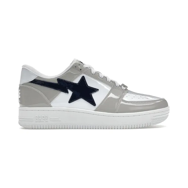 A Bathing Ape Bape Sta Low White Grey (001FWH301002X-WHT)