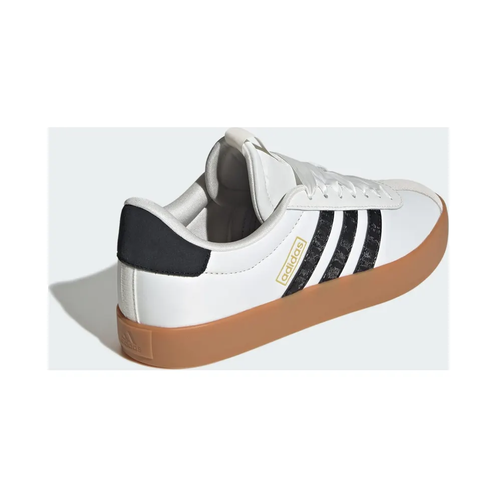 adidas VL Court 3.0 Core White Core Black Gold Metallic (JR8674)