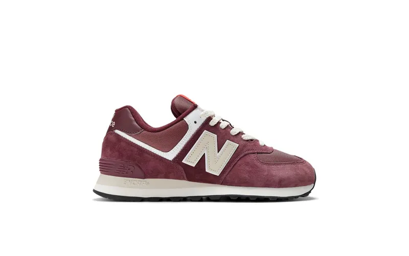 New Balance 574 Suede Maroon Grey (U574HMG)