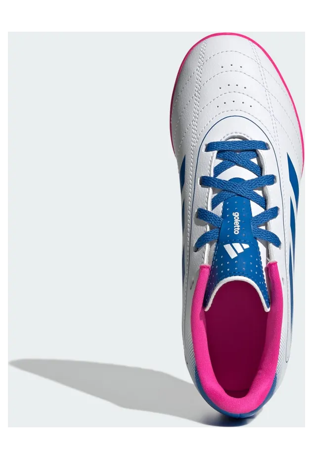 Adidas Goletto IX Turf Cleats GS “Cloud White / Bright Royal / Team Shock Pink 2” (JP5618)