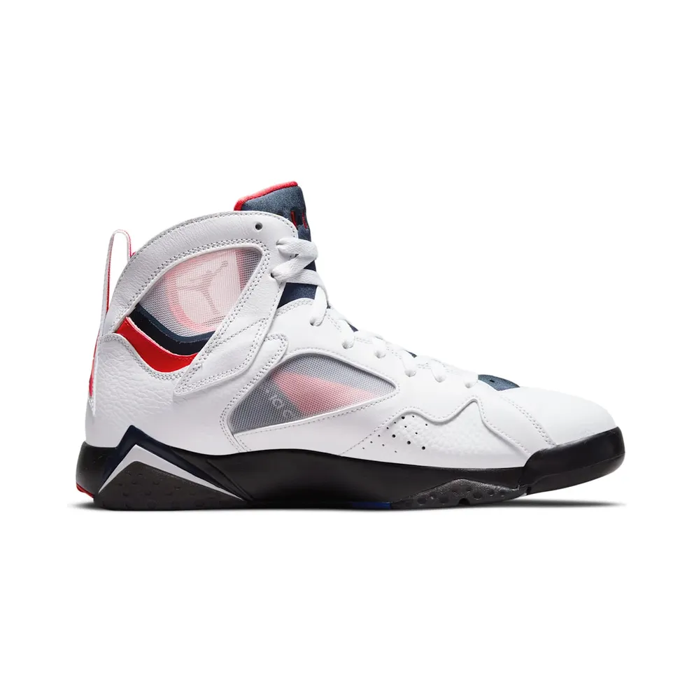 Air Jordan x PSG Retro 7 (2021) – “White / College Navy / Sport Royal / University Red” (CZ0789-105)