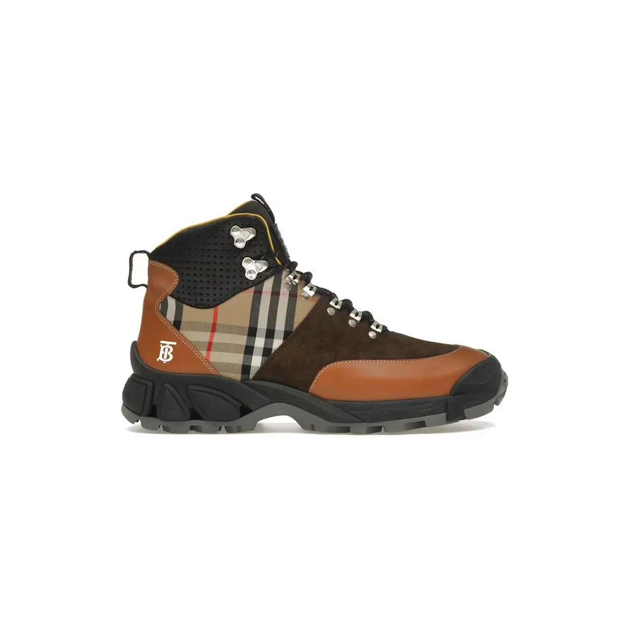 Burberry Vintage Check Tor Boots Beige Brown Black (8019695)