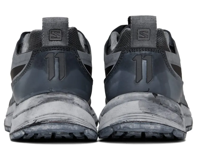 11 by Boris Bidjan Saberi Black & Blue Salomon Edition Bamba2 Low Sneakers (147 11xS) (2)