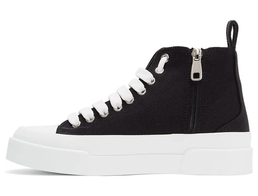Dolce & Gabbana Black & White Canvas Portofino High 89690 Black/White (CK1887 AO522) (3)