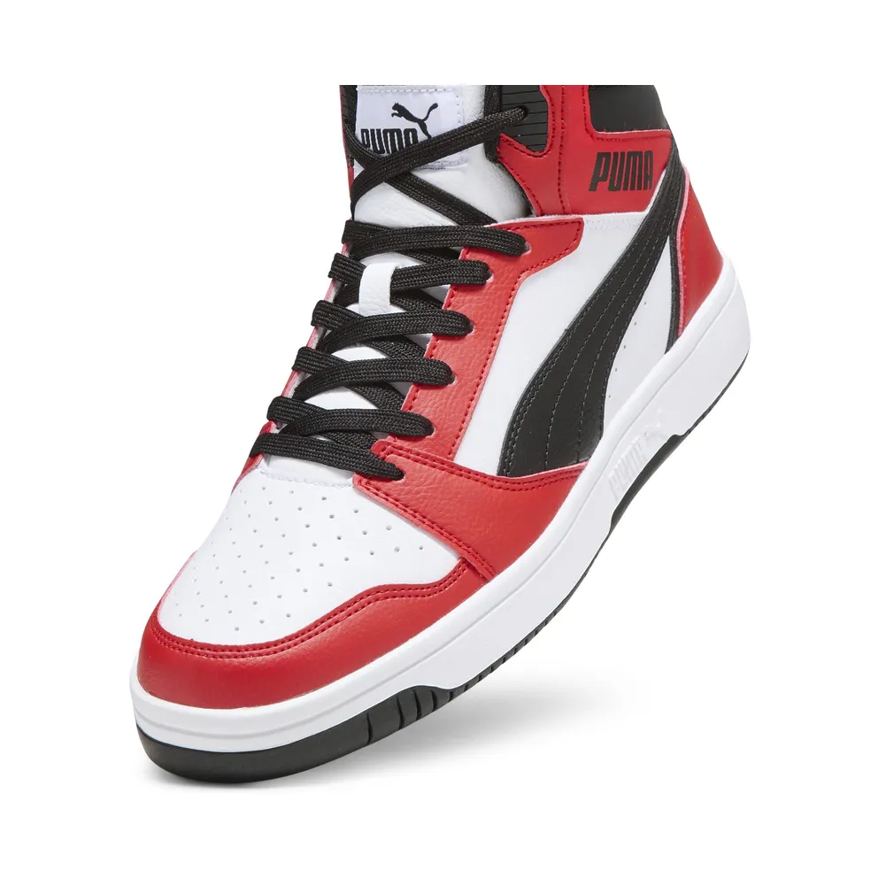 Puma Rebound “Puma White / Puma Black / For All Time Red” (392326_04)