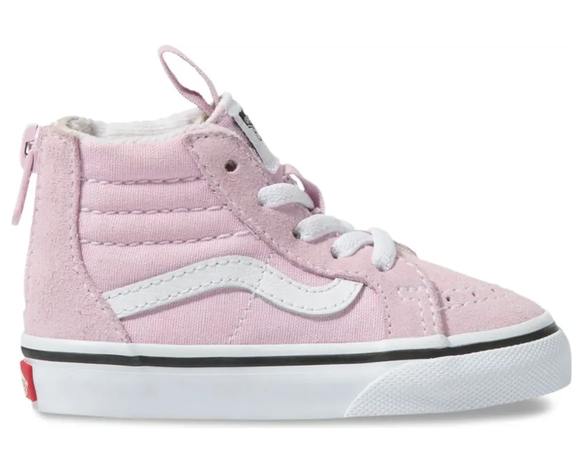 VANS Sk8-hi Zip Peuterschoenen (Roze)