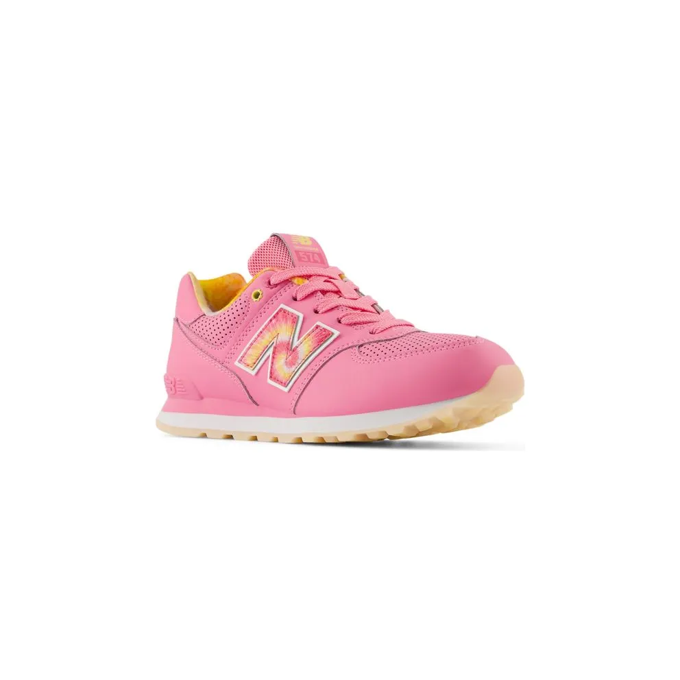 New Balance 574 Signal Pink Clementine Tie-Dye (GC574KP)