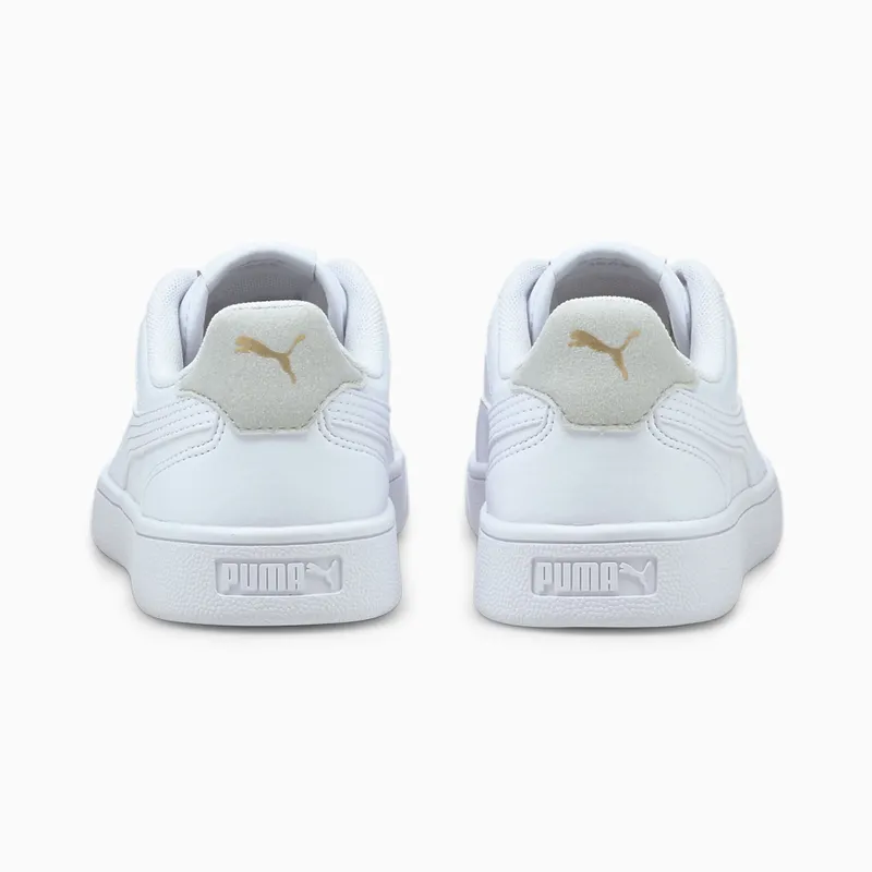 PUMA Shuffle Youth White/Gray Violet/Gold (375688-01)
