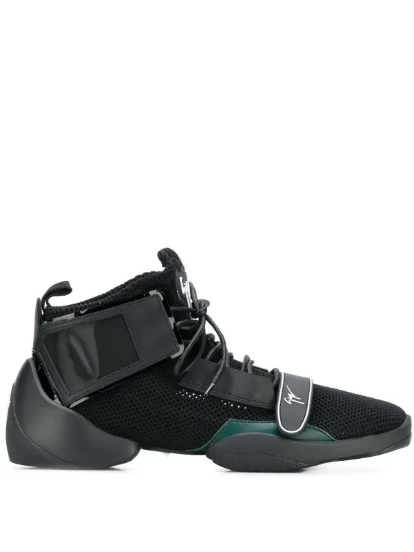 Giuseppe Zanotti sneakers with gesp and gespleten zool – Black (RU80035001)