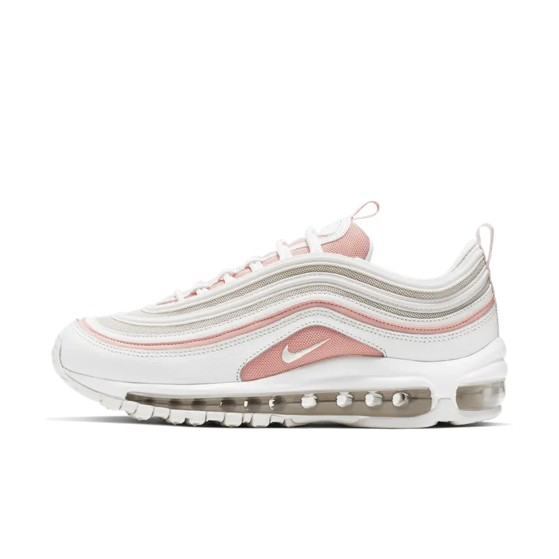 Nike Air Max 97 Summit White Bleached Coral (W) Summit White/Summit White-Bleached Coral-Desert Sand-White (921733-104)