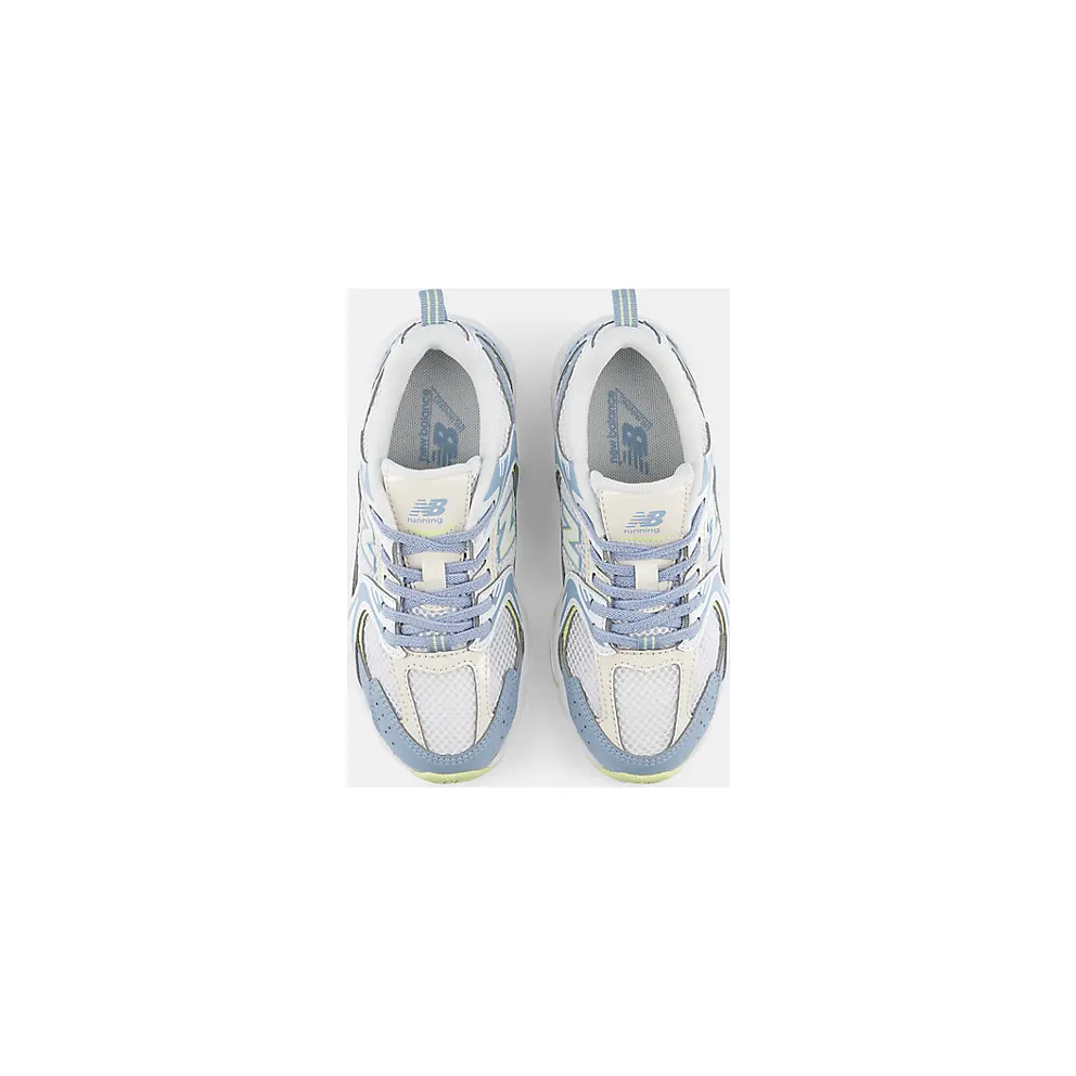 New Balance 530 Bungee Lace PS “Light Arctic Grey White” (P5303W7)