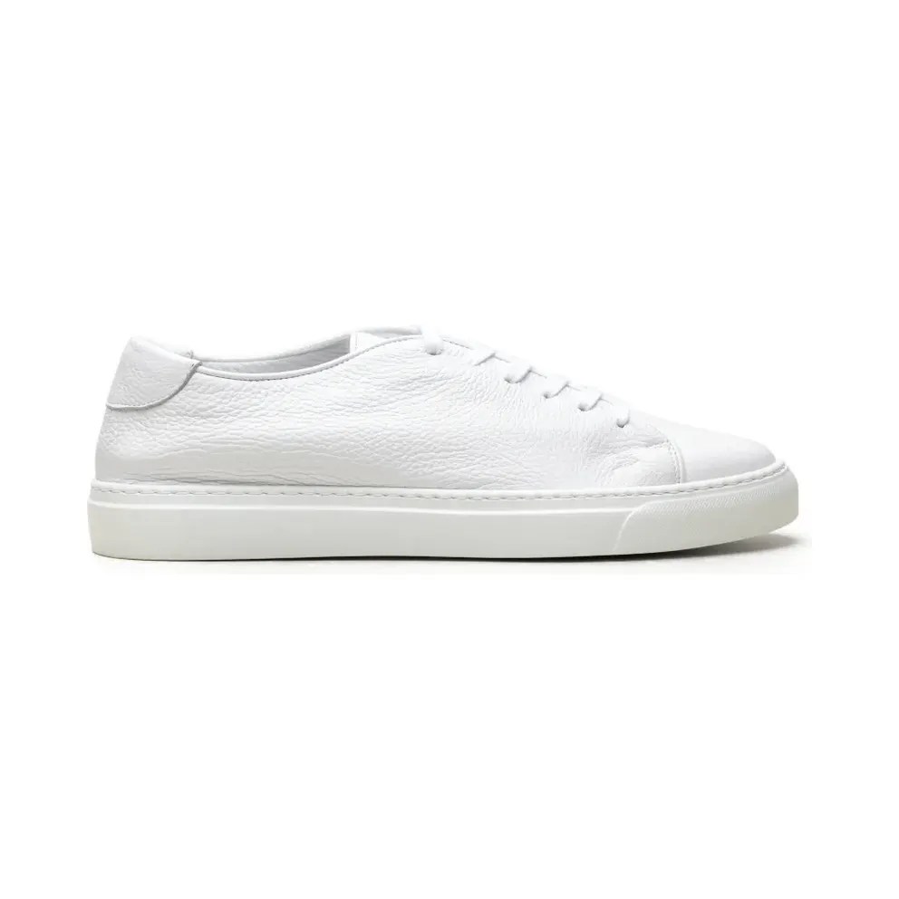CHUCKIES aus gekörntem Leder – White (DORIANO)