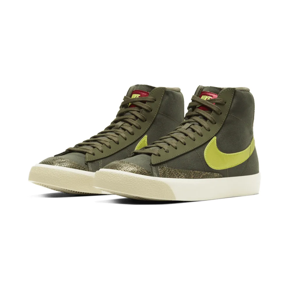 Nike Blazer Mid 77 Olive Snakeskin (W) Medium Olive/Lemon Venom-Fossil (CZ0462-200)
