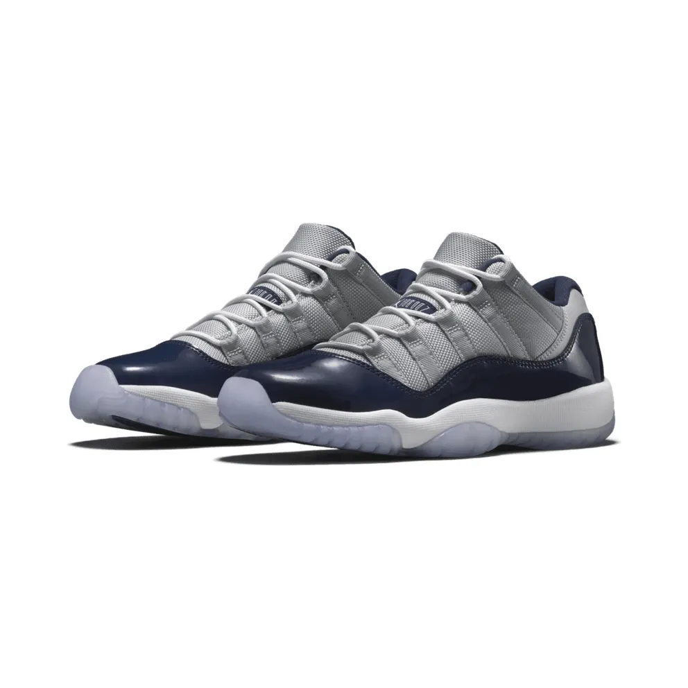 Jordan 11 Retro Low Georgetown (GS) Grey Mist/White-Midnight Navy (528896-007)