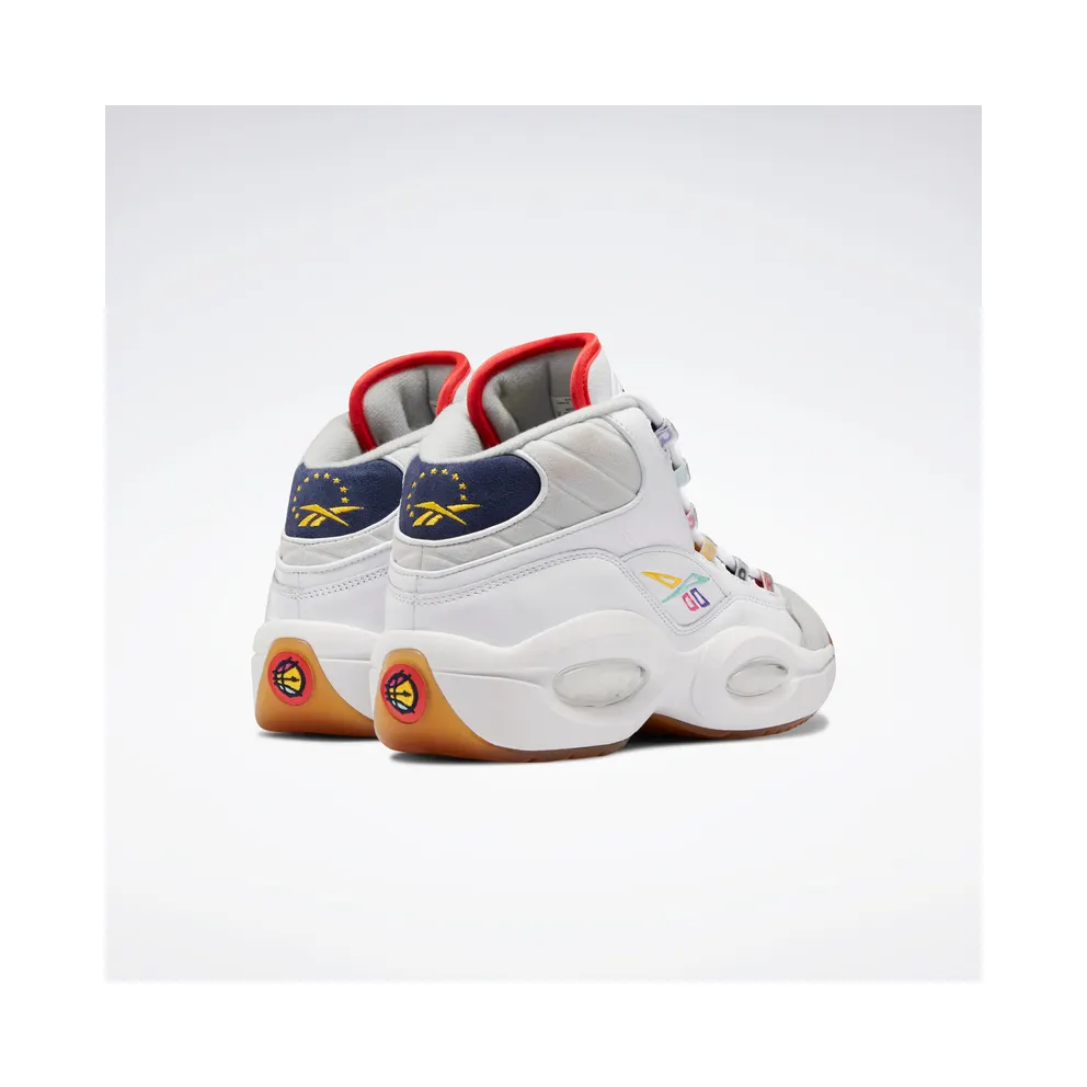 Reebok Question Mid Shoes Cloud White / Vector Navy / Pure Grey 2