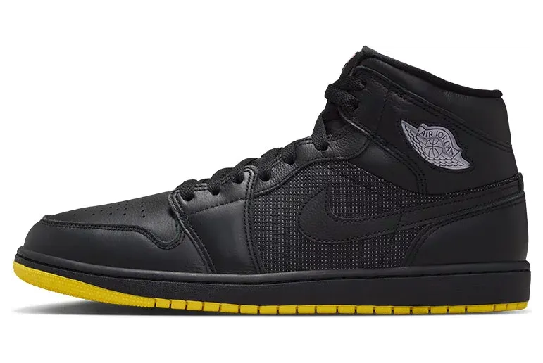 Air Jordan 1 Mid – Comic – “Black / Opti Yellow / Silver” (IO2052-001)