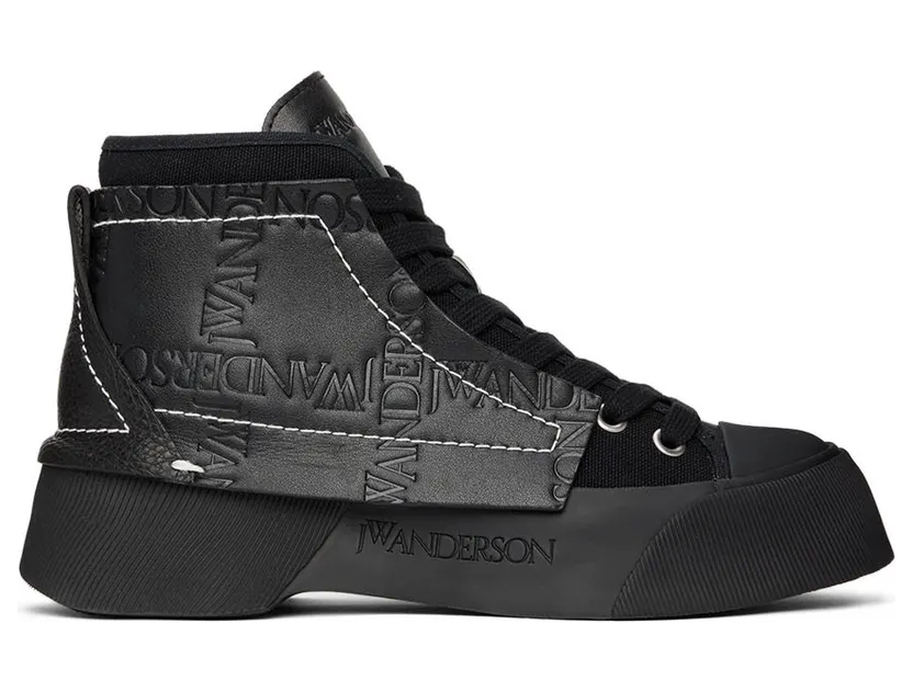 JW Anderson Black Chunky High-Top Sneakers (ANW37000A 15028)