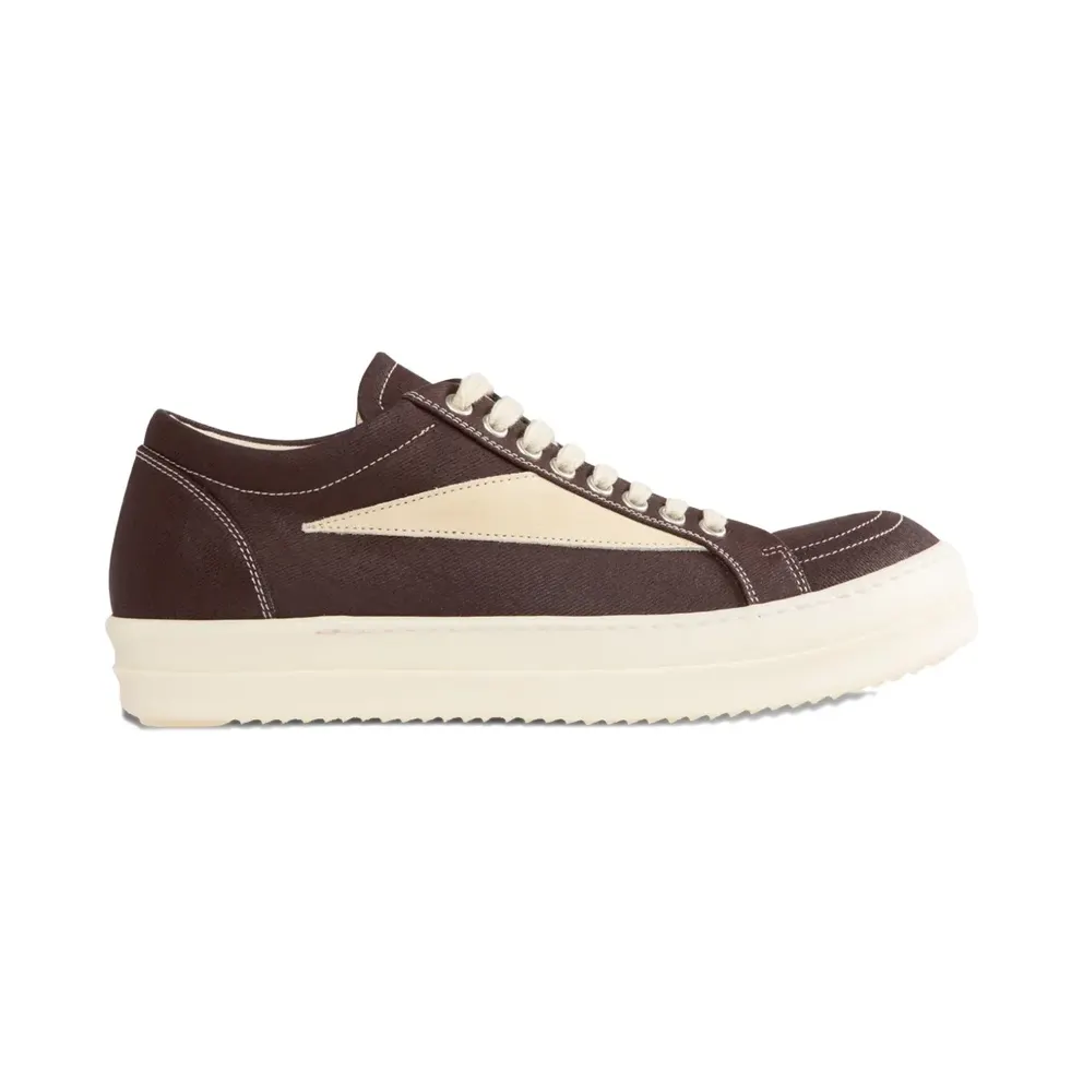 Rick Owens DRKSHDW Sneakers met vlakken en veters – Bruin (DU02E7803DSWLVS)