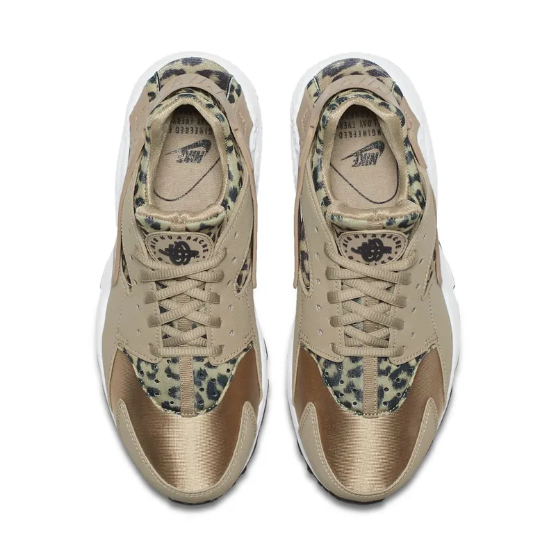 Nike Air Huarache Run Leopard (W) Khaki/Black-White (725076-200)