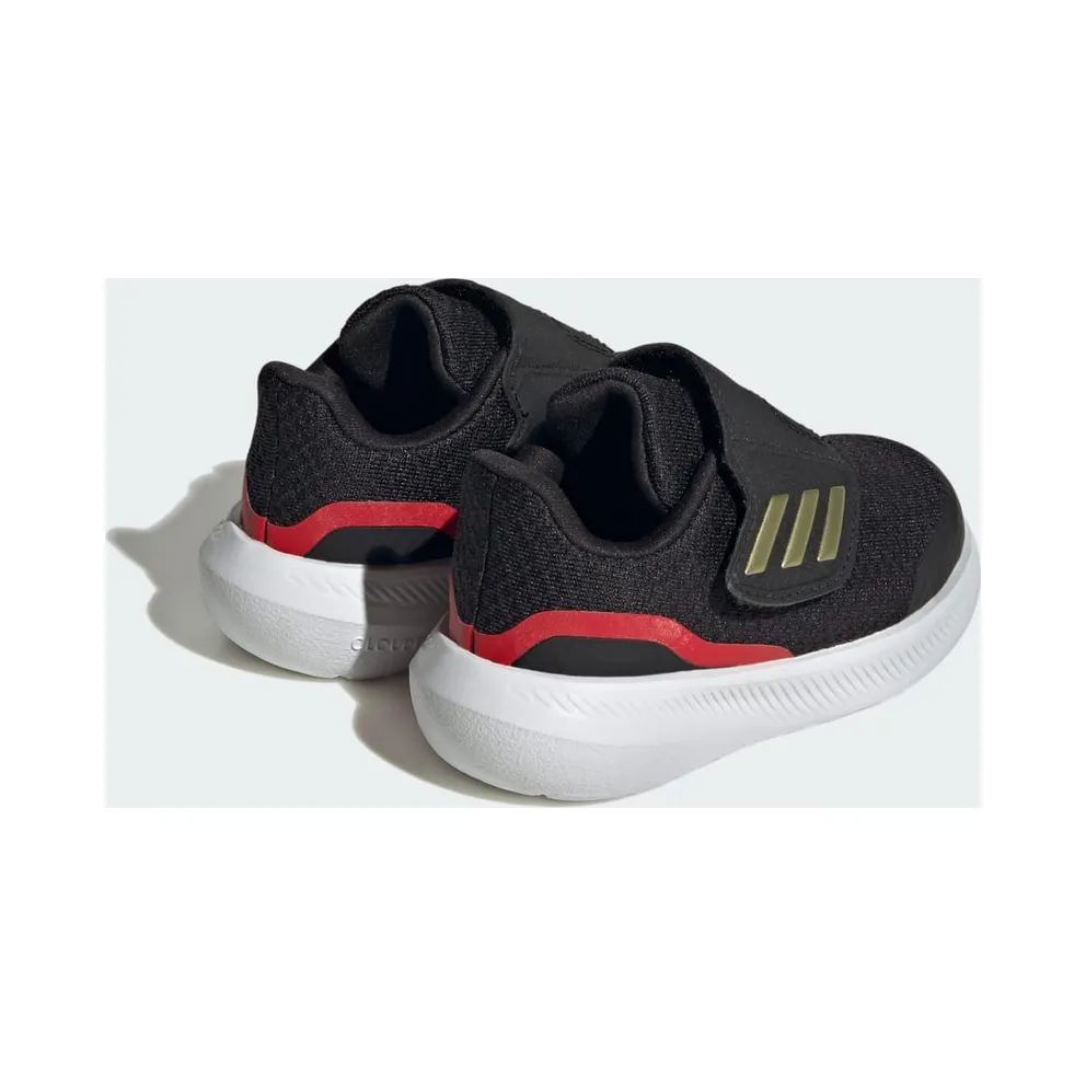 Adidas RunFalcon 3.0 Hook-and-Loop Core Black / Gold Metallic / Better Scarlet (IG5390)