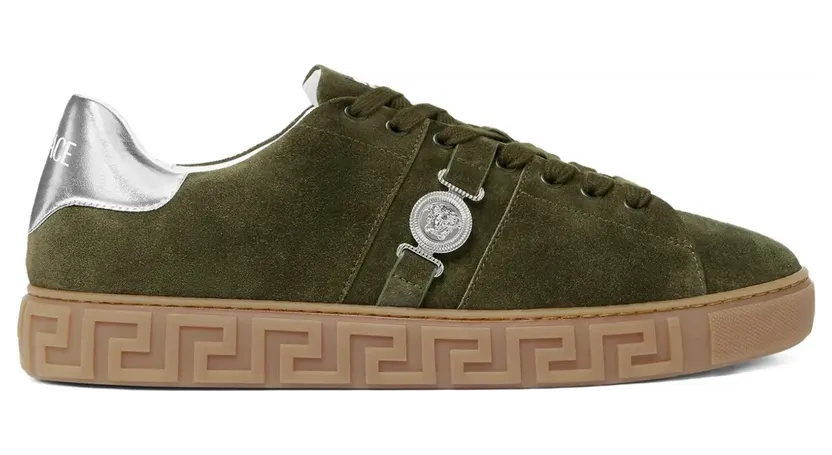 Versace Suède verfraaid met Greca “Green” (10144601A15772)