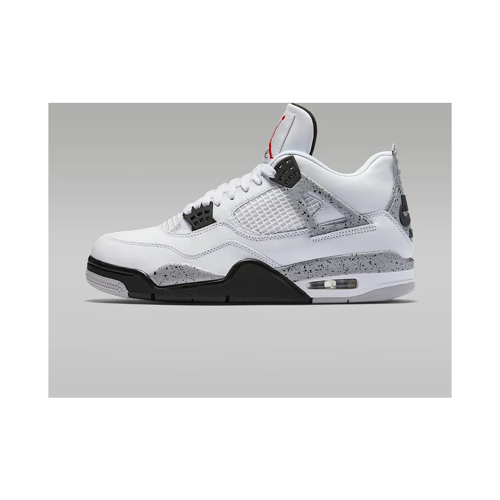 Jordan 4 Retro White Cement (2016) White/Fire Red-Black-Tech Grey (840606-192)