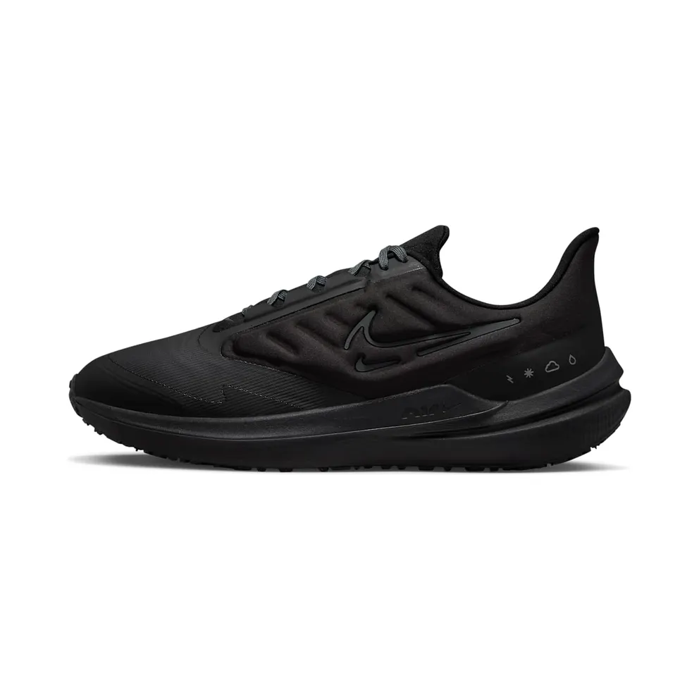 Nike Air Winflo 9 Shield wetterfester Straßenlaufschuh für Schwarz (DM1106-007)