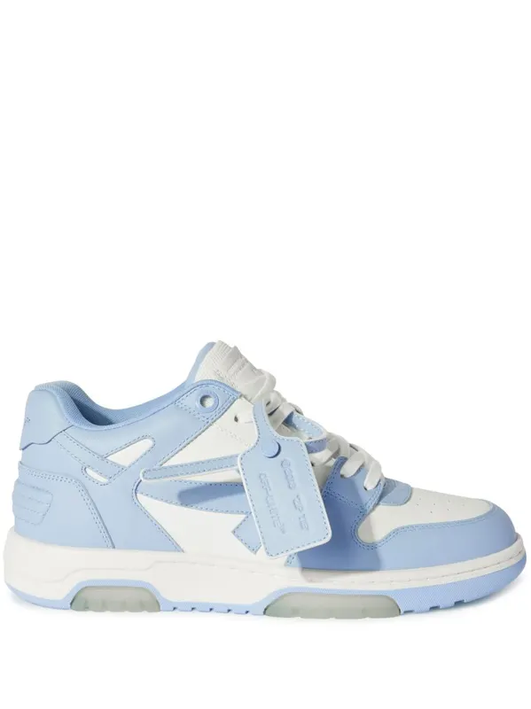 Off-White Out Of Office Calf Leather White Baby Blue (OMIA189C99-LEA007-0140)
