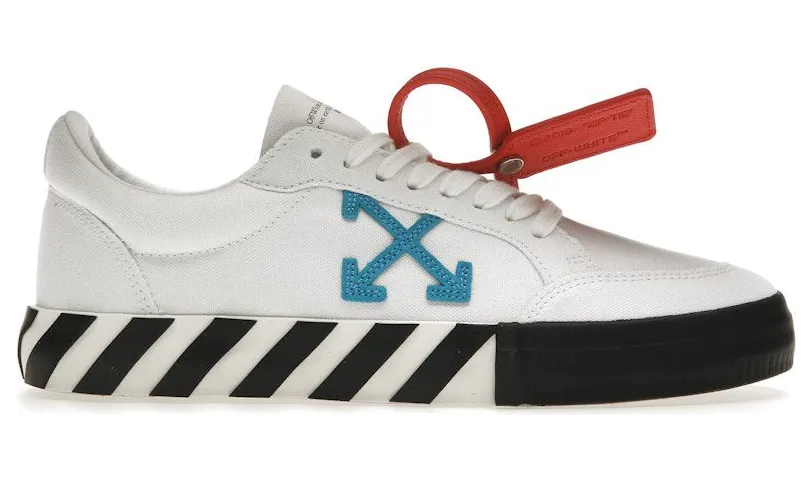 OFF-WHITE Vulcanized Low White Teal Canvas (OMIA085S23FAB0010145)