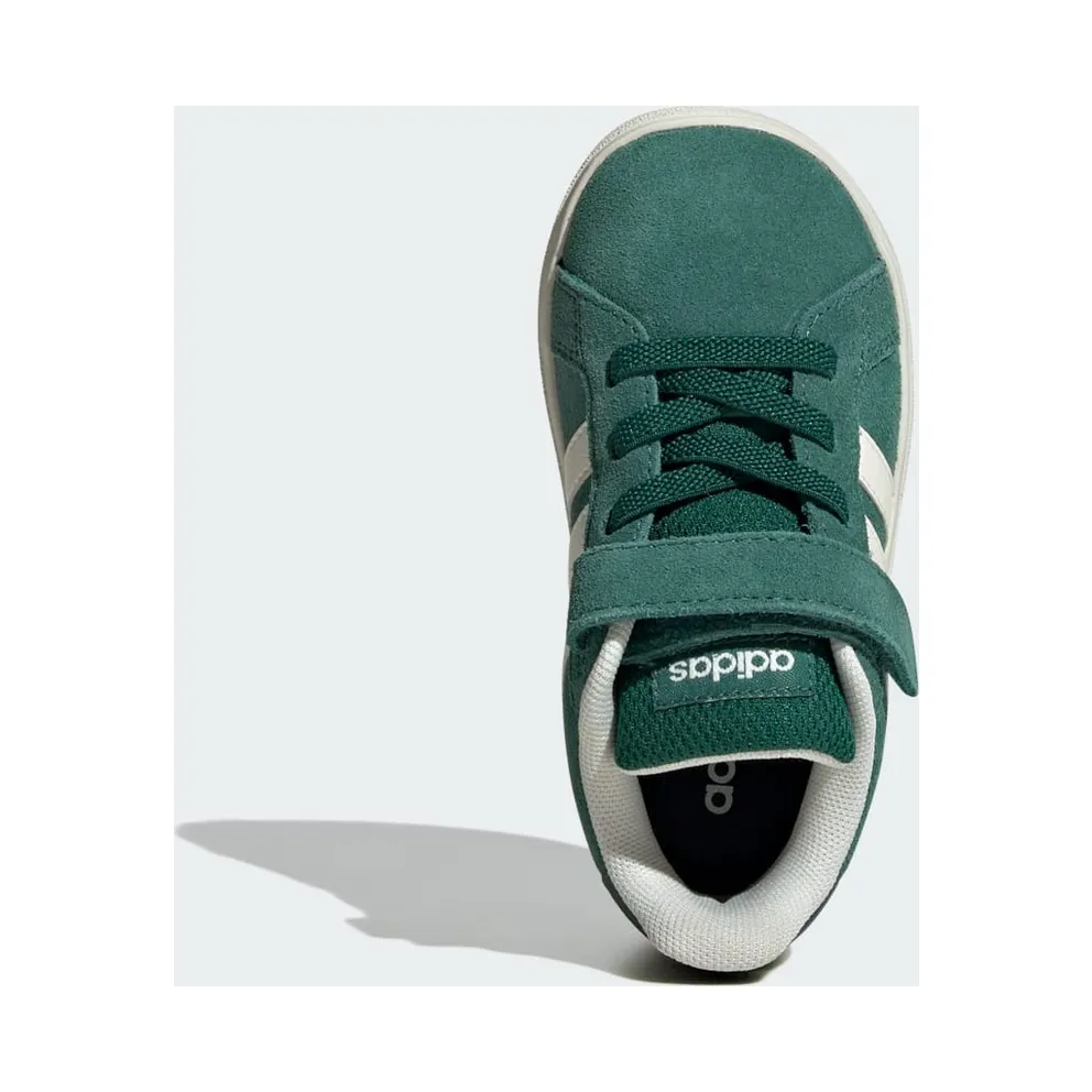 Adidas Grand Court 2.0 Kids Collegiate Green / Off White / Core Black (JR0776)