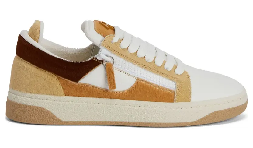 Giuseppe Zanotti GZ94 low-top sneakers met colourblocking en dubbele rits – Wit (RM40004002)