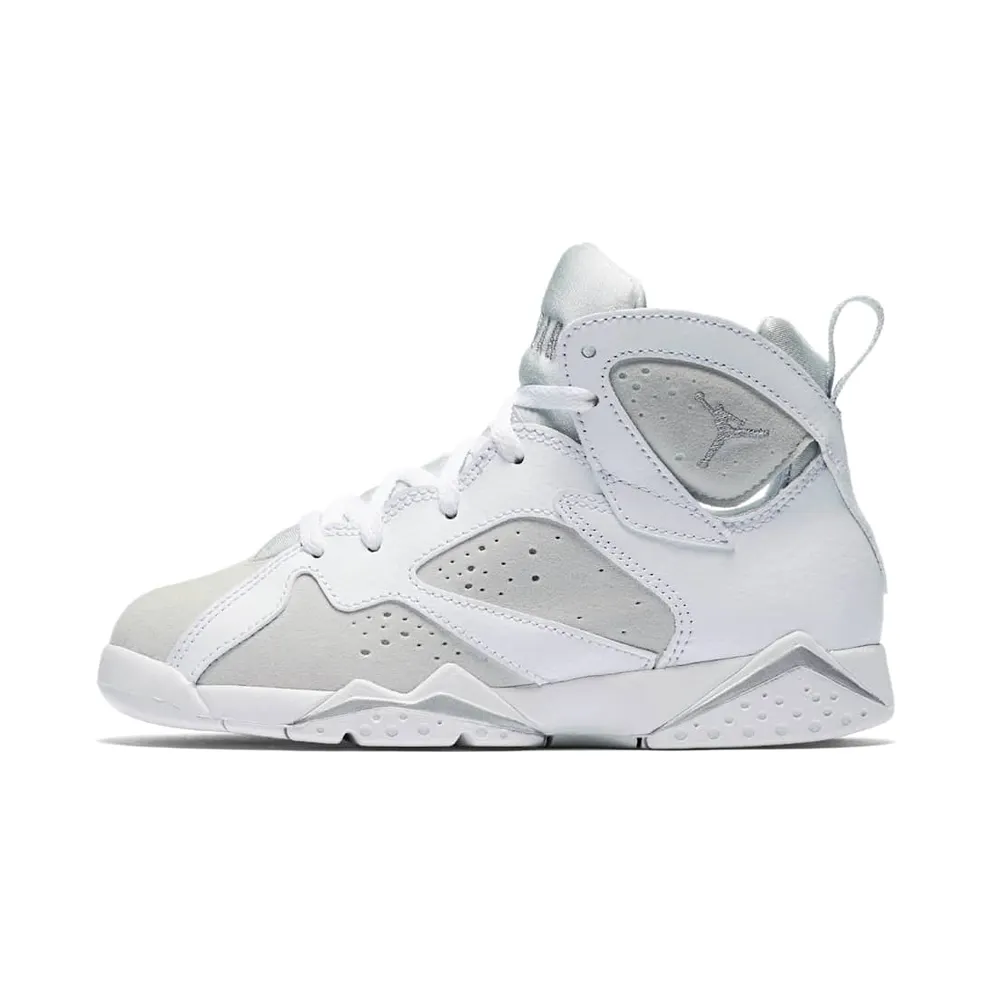 Jordan Air 7 Retro BP Pure Money White (PS) White/Metallic Silver (304773-120)