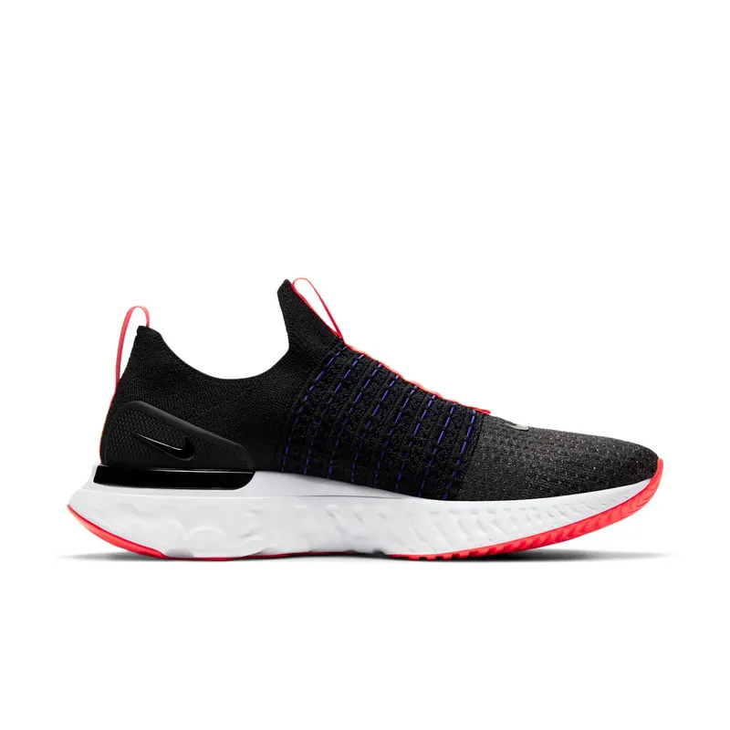 Nike React Phantom Run Flyknit 2 Black Bright Crimson (DD8352-001)