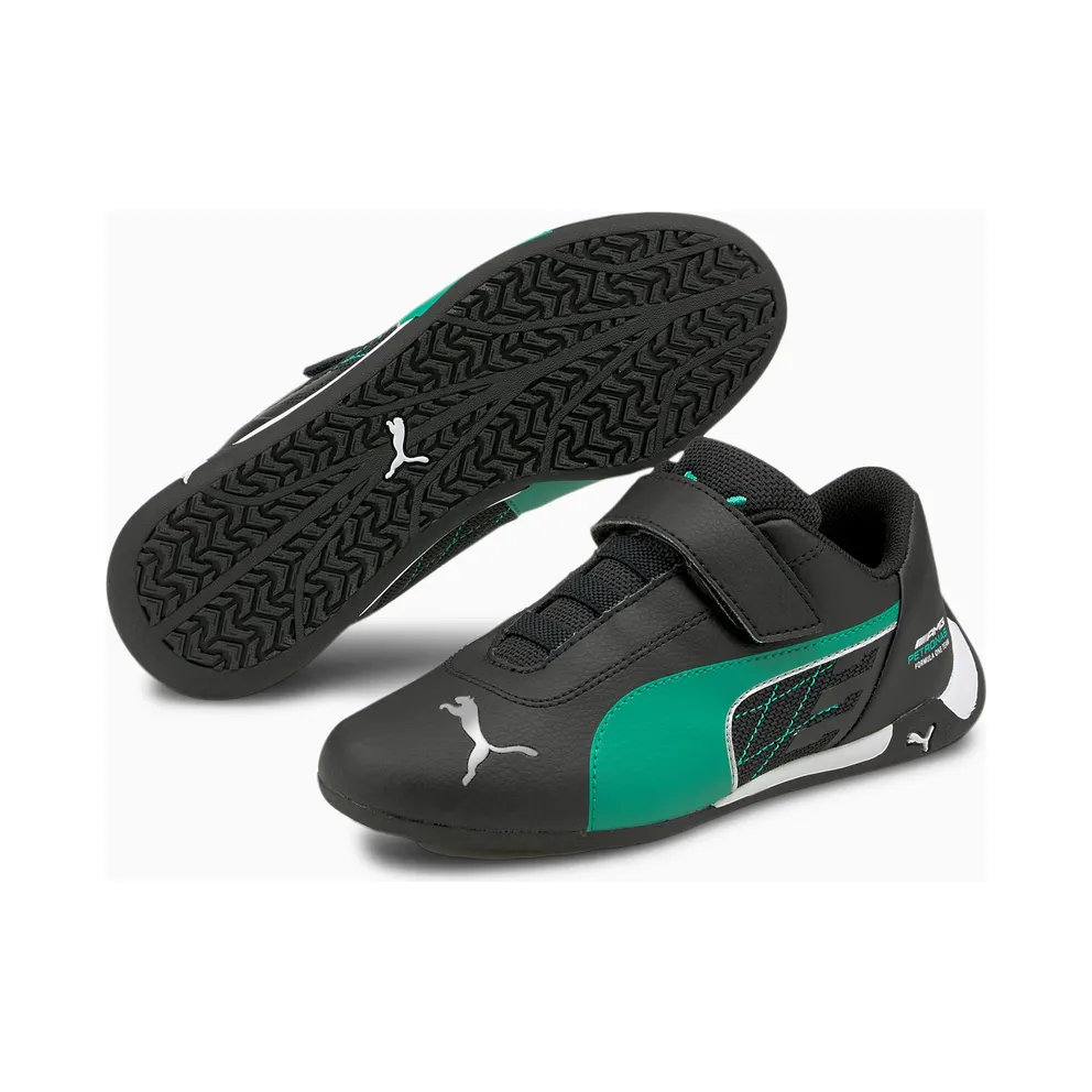 PUMA Mercedes R-Cat V Kids’ Black/Spectra Green (306623-04)
