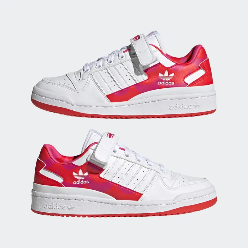 adidas Marimekko Forum Low Team Real Magenta / Vivid Red / Cloud White (H00645)