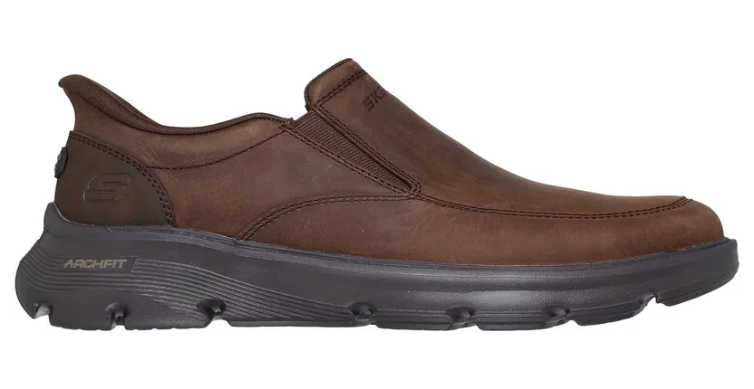 Skechers Slip-ins Relaxed Fit: Arch Fit Garza – Umar Sneaker Cacao