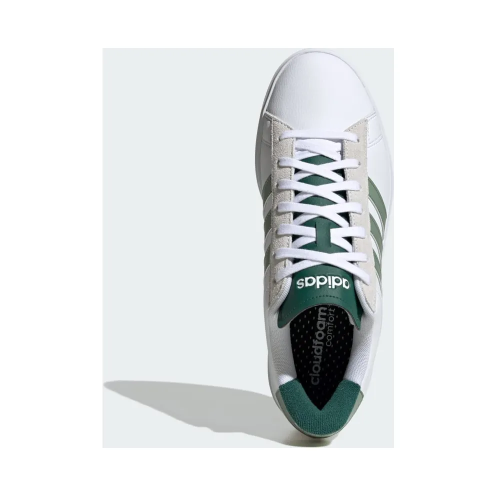 Adidas Grand Court 2.0 Cloud White / Silver Green / Collegiate Green (JH8690)