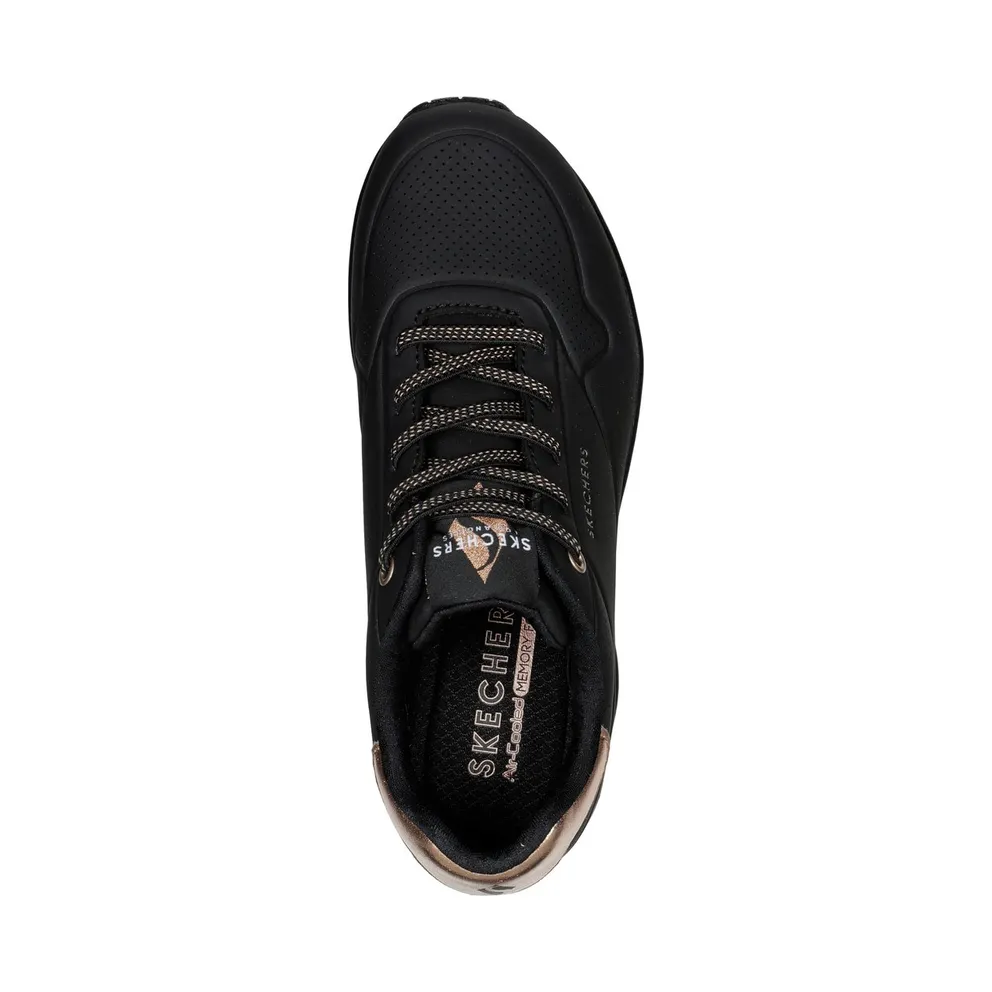 Skechers UNO – Shimmer Away Sneaker Black