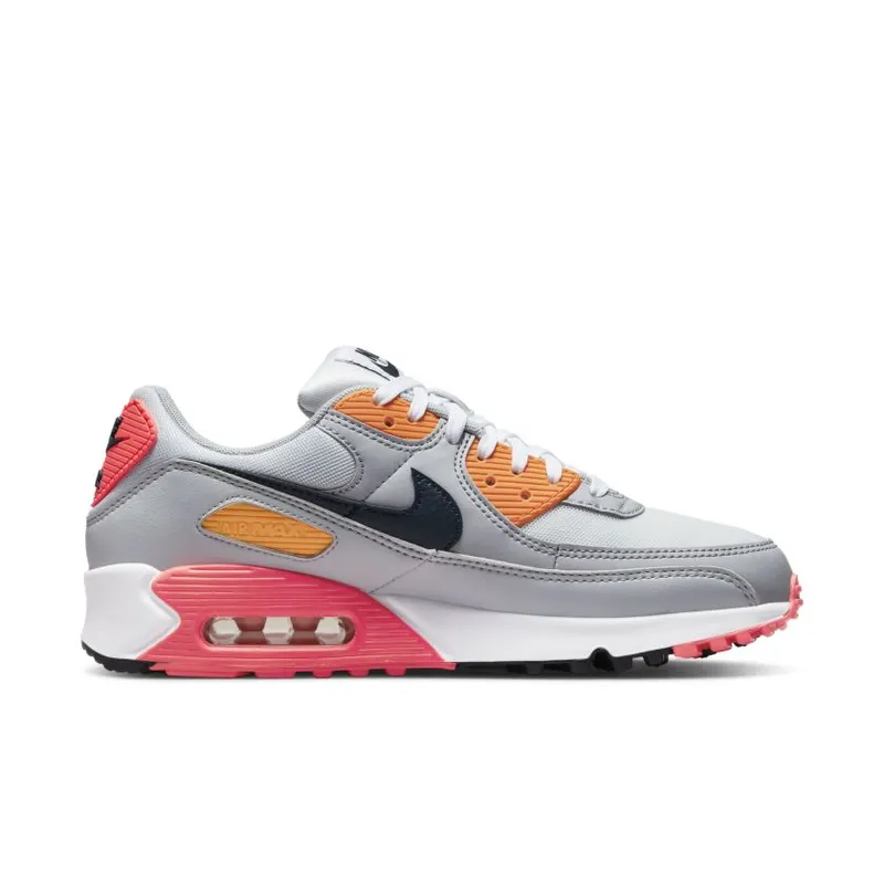 Nike Air Max 90 Grey Crimson Gold (W) (DH5072-001)