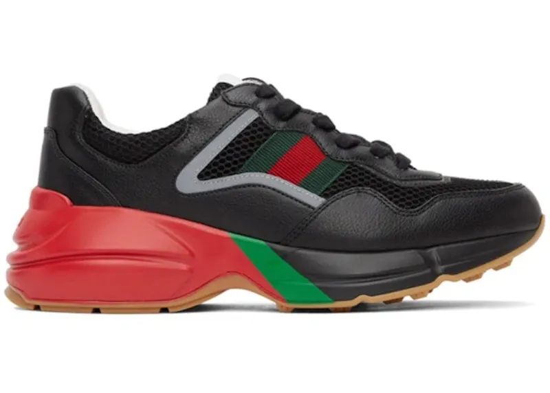 Gucci Rhyton Sneaker Black Red Green (6434912H0401093)