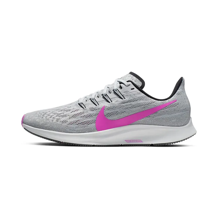 Nike Air Zoom Pegasus 36 “Pure Platinum / Cool Grey / Black / Hyper Violet” (AQ2203-007)