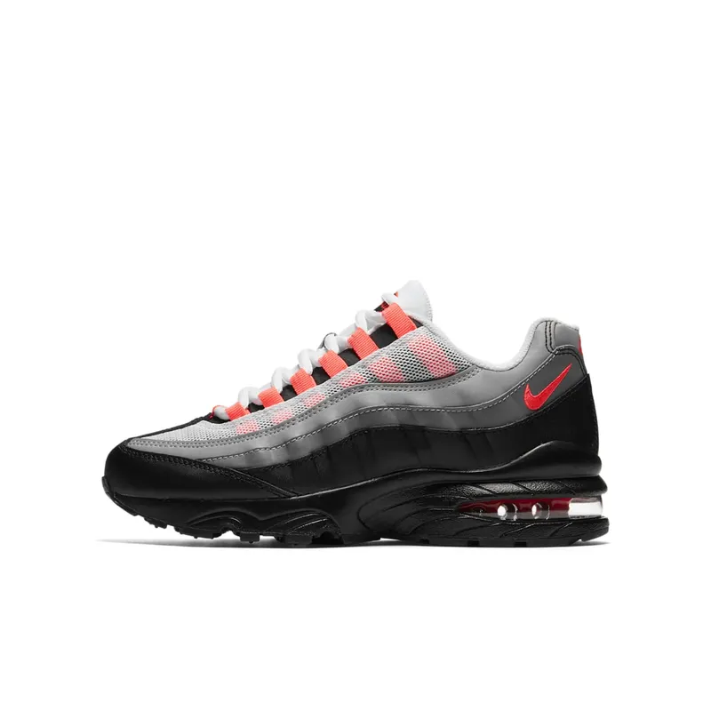 Nike Air Max 95 Solar Red 2018 (GS) Black/Solar Red-Gunsmoke (905348-013)