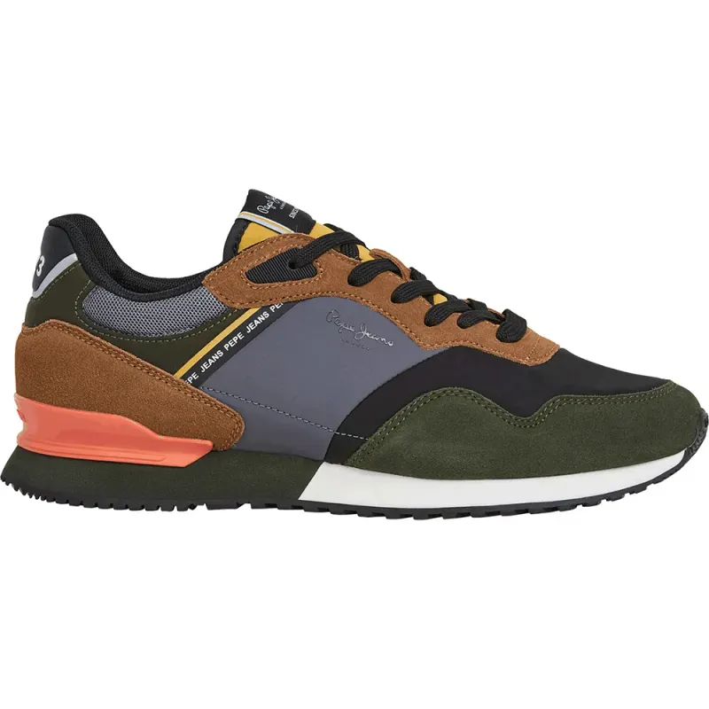 Pepe Jeans PèPè sneaker Brown / Basaltgrijs / Dark Green / Black (PMS400012-765)
