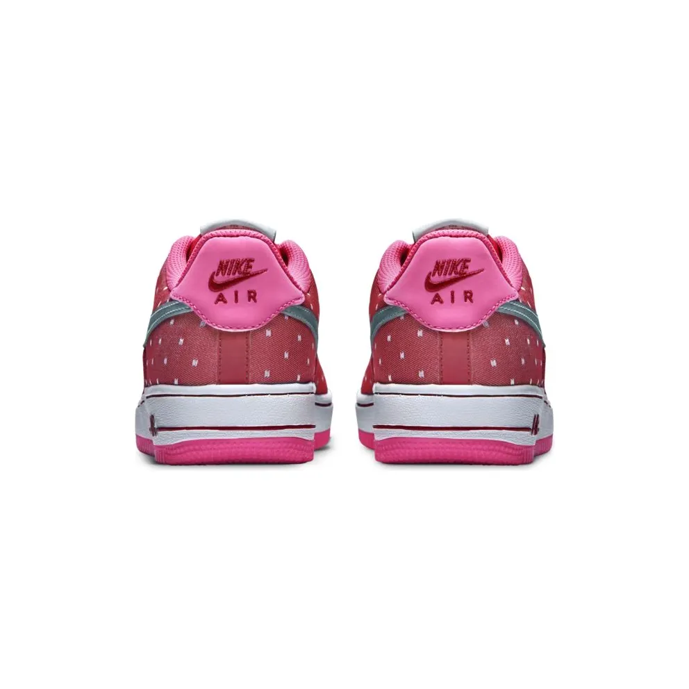 Nike Air Force 1 Dark Red (GS) Dark Red/Metallic Silver-Pink Power-White (314219-603)