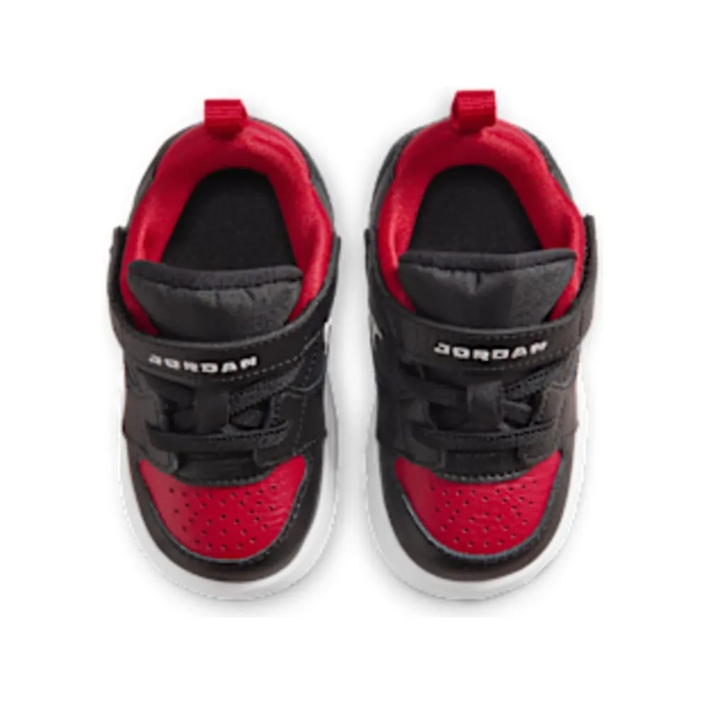 Nike Jordan Court Connect Low “Black / Gym Red / White” (IQ6047-003)